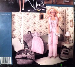 2033 21 BARBIE KEN DOLL KNIT BRIDE HONEYMOON, SKI FASHIONS LFLT